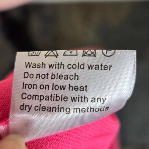 Belongsci Size Small Bright Pink Fit & Flare Dress Sleeveless Cutouts at Waist - Picture 10 of 12